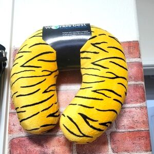 Adult travel neck pillow NEW animal print. Hypoallergenic machine washable